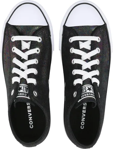 Miniatura 8 de Converse Chuck Taylor All Star EVA Lift Ox Iridiscente Cuero NegroBlanco Cuero 6 US Junior, NegroBlanco