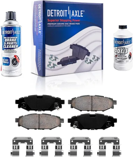 Miniatura 84 de Detroit Axle - Pastillas de Freno Delantero para Nissan Altima Maxima Sentra 350Z Cube Juke Versa INFINITI G20 G35 I30 I35 Suzuki SX4, Pastillas
