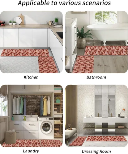 Miniatura 6 de Tapete de baño de Navidad para bañera, antideslizante, de secado rápido y absorbente, con tierra de diatomeas, para fregadero de cocina, lavable
