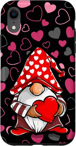 Miniatura 25 de Cute Gnome Valentine Heart Pattern Cozy Love Design Case for iPhone 17