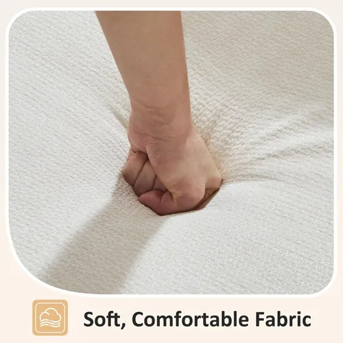 Miniatura 9 de VANOMi - Sofás seccionales de 6 plazas para sala de estar, sofá modular convertible de 118" en forma de nube, cómodos sofás de chenilla y sofás