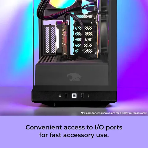 Miniatura 3 de iBUYPOWER Y40BA9N57T01 - Computadora de escritorio negra para juegos Y40 PRO AMD Ryzen 9 7900X, NVIDIA GeForce RTX 5070Ti 16GB GPU, 32GB DDR5 RGB