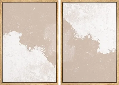 Miniatura 62 de SIGNWIN Lienzo enmarcado para pared, juego de arte sereno de paisaje de pantanos, ilustración rústica, arte moderno, minimalismo, decorativo