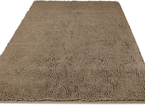 Miniatura 82 de Yeaban Alfombra de pasillo de baño de 24 x 72 pulgadas, antideslizante, alfombra de baño larga de felpilla gruesa, absorbente y lavable, alfombra