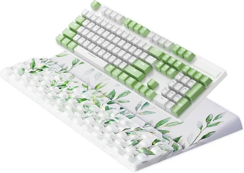 Miniatura 9 de Ospelelf Reposamuñecas para teclado, cómodo soporte ergonómico para teclado para oficina y hogar Rosa