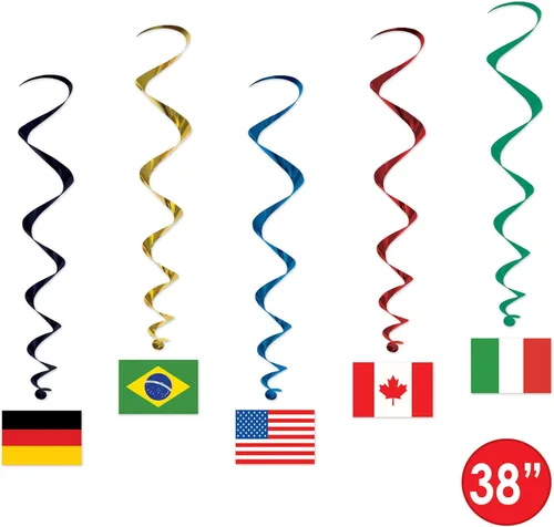 Miniatura 3 de Remolinos de bandera internacional (5/paquete)