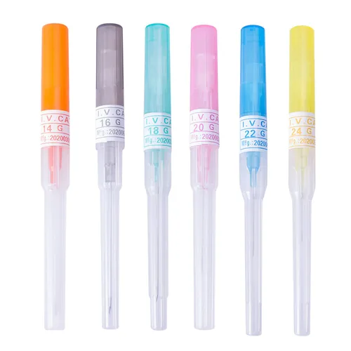 50 agujas de perforación de catéter de 0.76 oz (22 g), agujas huecas con catéter para el cuerpo, kit de piercings para oreja, nariz, labio, lengua,
