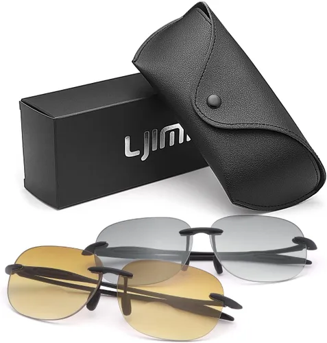 Miniatura 5 de YIMI 2 pares de lentes de lectura bifocales sin montura con protección UV, lentes de sol clásicos para hombres y mujeres, lentes de sombra retro