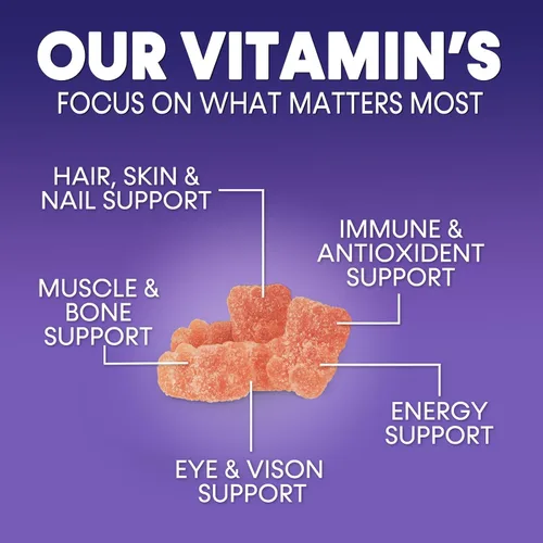 Miniatura 7 de Gomitas multivitamínicas para adultos – Gomitas multivitamínicas diarias para adultos con vitaminas A, C, D, B12 para mujeres y hombres, suplemento