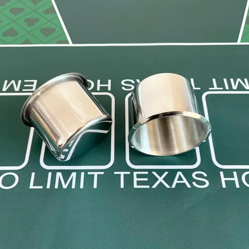 Miniatura 2 de SEETOOOGAMES Soporte para tazas – Paquete de 2 soportes de acero inoxidable de repuesto para mesa de póquer para juegos de casino, sofá, coche