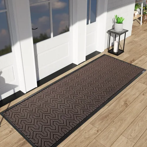 Miniatura 37 de Yimobra Alfombra para Puerta Delantera Exterior Entrada 29.5x17, Impermeable Resistente Alfombras Exteriores para Puerta Delantera, Alfombra