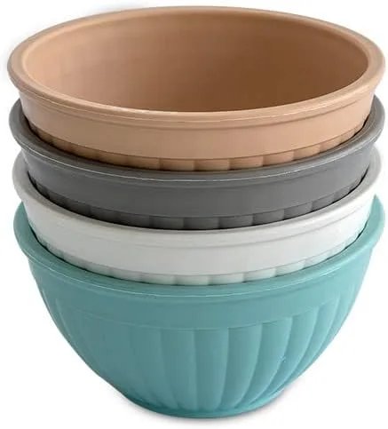 Miniatura 9 de Nordic Ware – Juego de tazones para preparar, servir y mezclar, 3 piezas, tonos tierra Earth-Tones