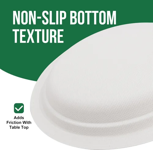 Miniatura 8 de DaYammi Platos de papel 100 % compostables de 9 pulgadas, paquete de 60 platos de papel resistentes a granel, bagazo biodegradable, plato desechable