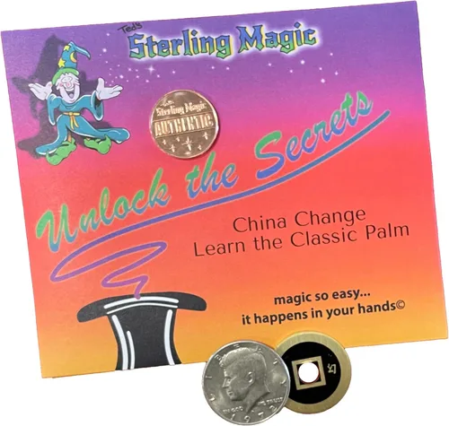 Ted's Sterling Magic Juego de trucos de cambio de China, aprende a dominar la palma clásica con esta transformación fenomenal (edición bicentenaria)