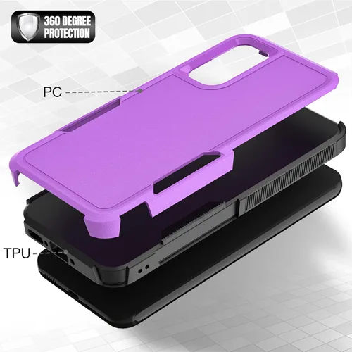 Miniatura 118 de Jeylly Compatible con Samsung Galaxy A22 5G Funda, Funda Samsung A22 5G con 2pcs protectores de pantalla de vidrio templado