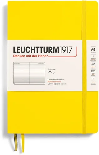 Miniatura 5 de LEUCHTTURM1917 - Cuaderno de tapa blanda mediano A5 - 123 páginas numeradas para escritura y diario (Verde bosque, liso)