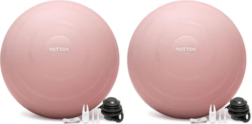 Miniatura 15 de YOTTOY - Pelota de ejercicio antiestallido para entrenamiento, yoga y embarazo, extragruesa para terapia física y fitness