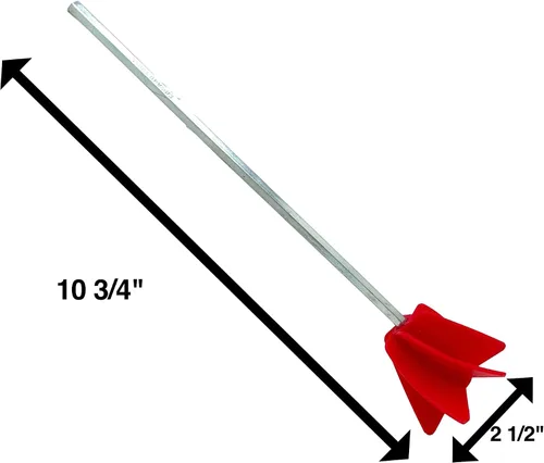 Miniatura 5 de Edward Tools Accesorio para taladro mezclador de pintura, mezclador de hélice para 1 galón de pintura epoxi, resina, silicona, paleta agitadora