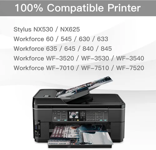 Miniatura 2 de BeOne Cartuchos de tinta remanufacturados de repuesto para Epson T127 127 para usar con Workforce 60 545 630 633 635 645 840 845 WF-3520 WF-3530