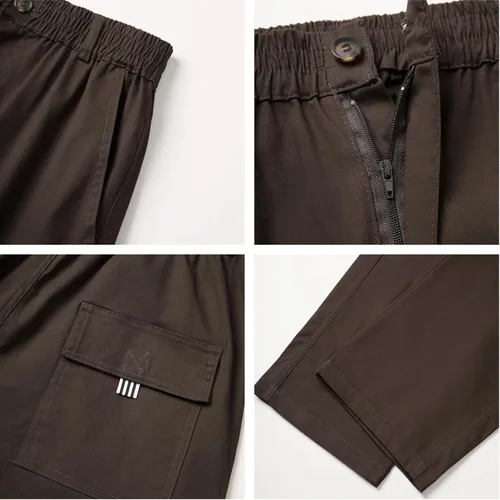 Miniatura 5 de Pantalones cargo para hombre con bolsillos, pantalones deportivos de algodón para senderismo, casuales, atléticos, deportivos, para exteriores