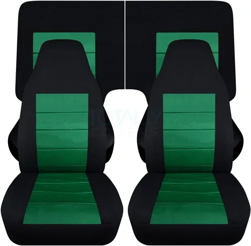Miniatura 41 de Totally Covers Compatible con cubiertas de asiento para Chevy Camaro 1982-1992: Negro - Juego completo (23 colores) Cupé/Convertible Banco
