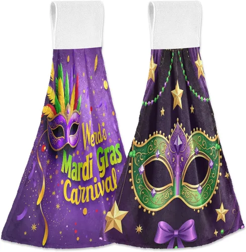 Miniatura 33 de Juego de 2 toallas de cocina colgantes con hojas de arce otoñal, toalla de secado rápido, toallas de té para mesa de baño, gimnasio, decoración