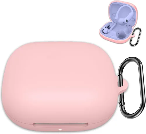 Miniatura 12 de Funda compatible con Beats Powerbeats Pro 2, funda protectora completa de silicona suave con llavero para mujeres y hombres, compatible con Beats