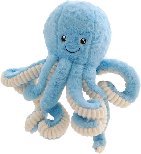 Muñeca de Peluche de Pulpo de Dibujos Animados Linda, Juguetes Regalo, Juguetes de Peluche de Mar para Niños y Amantes, Decoración del Hogar (Azul,