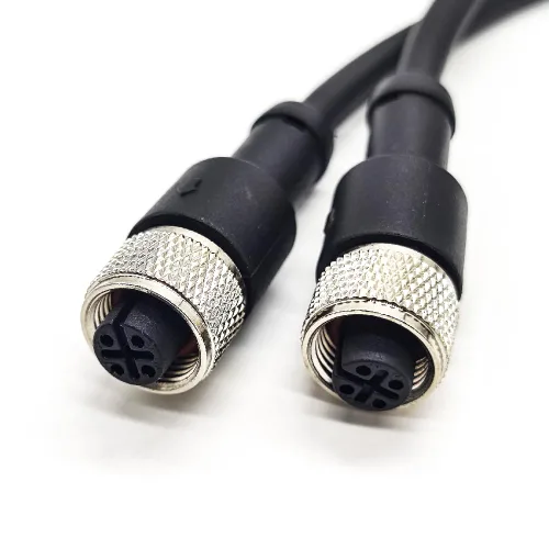 Miniatura 5 de Elecbee Conector M12 5 Pin A-Code Hembra a Hembra Cable terminado doble 1M/3.3ft