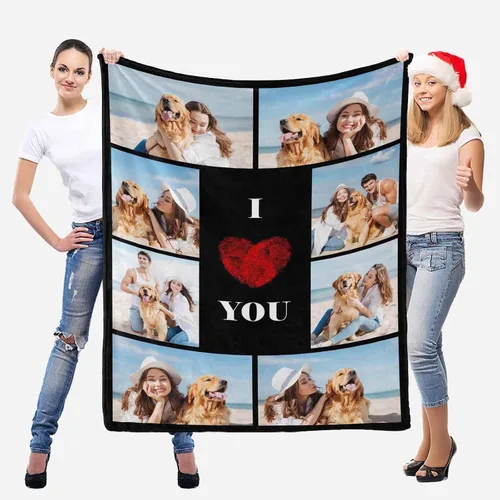 Miniatura 2 de Regalos de cumpleaños para mujeres, manta de amistad personalizada con tus fotos, manta personalizada con mis propias imágenes para hermanas