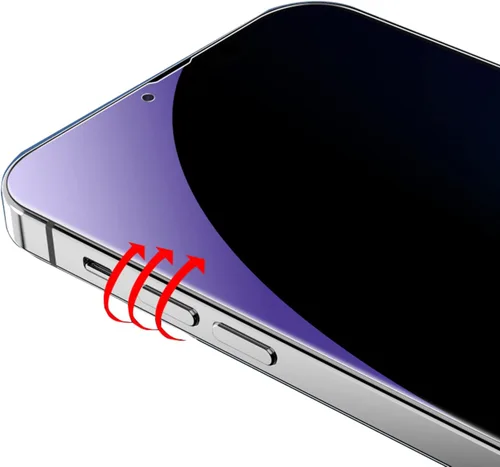 Miniatura 7 de Juego de 3 piezas de vidrio templado de privacidad anti-azul para iPhone Xs Max/iPhone 11 Pro Max, protector de pantalla antiespía, película
