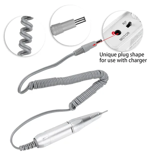 Miniatura 5 de Pluma eléctrica del taladro del clavo 35000rpm para la máquina, reemplazo portátil de la manija de la aleación de aluminio, pieza de mano