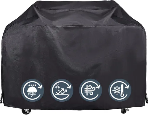 Miniatura 8 de KPT Cubierta de Parrilla de 30 Pulgadas para Parrilla al Aire Libre - Cubierta de BBQ 420D Resistente al Agua de Servicio Pesado con Gancho