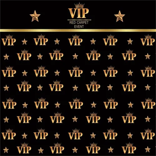 Miniatura 10 de AOFOTO Telón de fondo VIP de 5 x 3 pies, alfombra roja, decoraciones de fiesta, fondos de fotografía, fondo de película negro y dorado, fondo