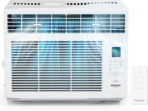 Miniatura 8 de ROVSUN Aire acondicionado inteligente de 14,000 BTU para ventanas con WiFi, ahorro de energía, con control remoto y aplicación, función