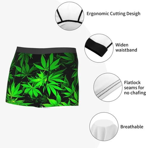 Miniatura 6 de playcard element boxer calzoncillos para hombre transpirable ropa interior hombre Ride-Up calzoncillos
