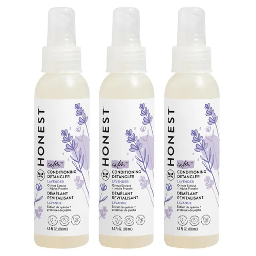 Miniatura 15 de The Honest Company - Espray acondicionador desenredante, naranja dulce con aroma a vainilla Acondicionador ligero sin enjuague y espray