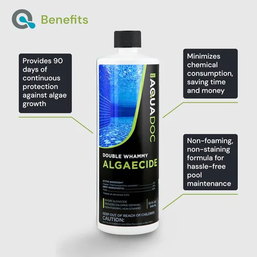 Miniatura 3 de Alguicida de cobre para piscina - Alguicida de 90 días para piscina enterrada para prevenir y eliminar algas de la piscina - Alguicida súper