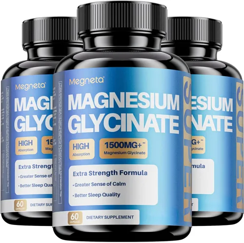 Miniatura 5 de Glicinato de magnesio – Suplemento de magnesio de alta absorción con vitamina B6, D3 y pimienta negra – Promueve la calma, la relajación y un mejor