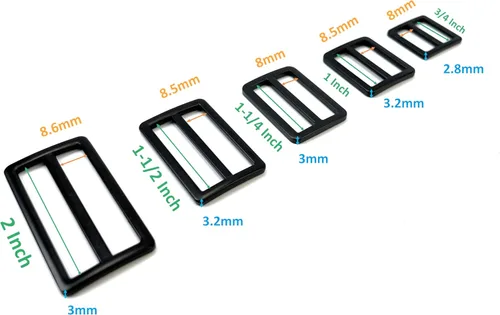 Miniatura 2 de 10 hebillas deslizantes de metal resistente, aleación de zinc, correas deslizantes, correas deslizantes, correa deslizante, ajustador de cinturón