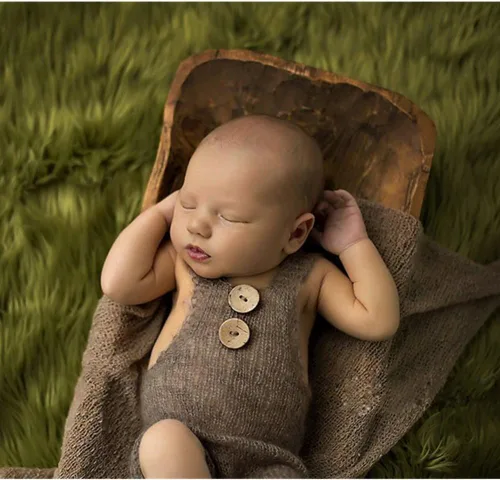 Miniatura 2 de Zeroest Accesorios de fotografía para bebé, traje de sesión de fotos para niño y niña, disfraz de ganchillo para recién nacido, ropa de punto