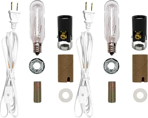 Miniatura 6 de Creative Hobbies® ML2-15B6 - Kit de cableado de árbol de Navidad mediano, bombilla de 15 W, ideal para iluminar objetos de tamaño mediano