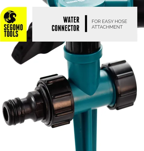 Miniatura 7 de Sistema de riego giratorio de riego por rociador de agua de césped de jardín de 360 grados - GSR1