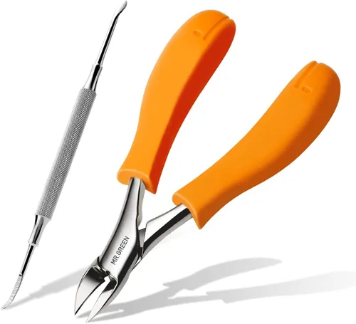 Miniatura 9 de MR.GREEN Cortaúñas para uñas de los pies, antisalpicaduras, profesionales, encarnadas, gruesas, duras, herramientas de pedicura, juegos de manicura