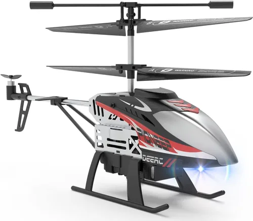 Miniatura 9 de DEERC Helicóptero de control remoto DE52, helicópteros RC de retención de altitud con estuche de almacenamiento extra, avión de 2.4 GHz juguete
