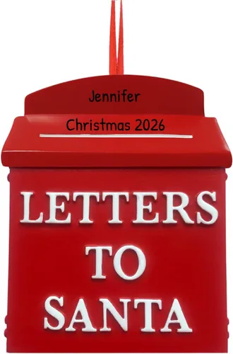 Miniatura 11 de Adorno personalizado para árbol de Navidad 2024 – Adorno de Navidad de la segunda Navidad de Papá Noel 2024 esperando para árbol de Navidad, adorno
