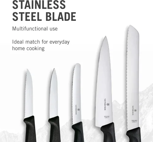 Miniatura 3 de Victorinox Swiss Classic - Juego de cocina – Incluye cuchillos de pelar, cuchillo de trinchar, cuchillo de pan y más – Accesorios de cocina premium