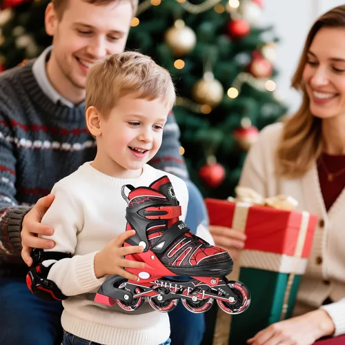 Miniatura 6 de SULIFEEL Patines en línea de unicornio arcoíris para niñas y niños, 4 tamaños, ajustables, con ruedas iluminadas, para niños principiantes D Araña