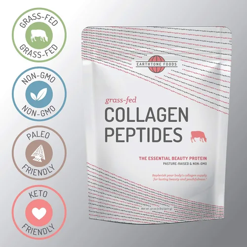 Miniatura 5 de Colágeno Earthtone. Péptidos 16 onzas. Proteína de carne de res sin transgénicos, 1