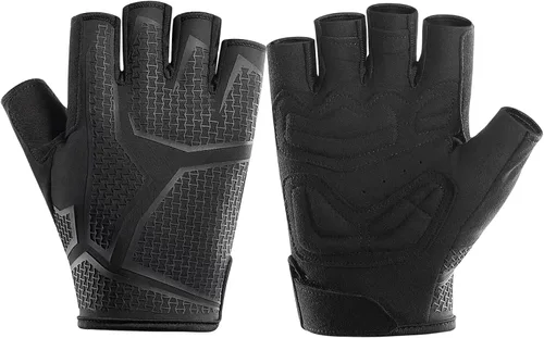 Guantes de ciclismo para hombresmujeres-almohadilla de 0.197 in guantes de ciclismo de medio dedo bicicleta de carretera MTB guantes de bicicleta